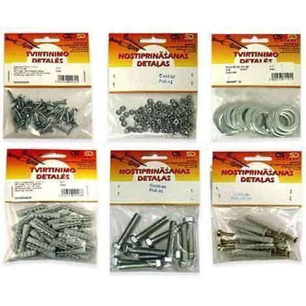 METAL FRAME ANCHOR 10X72MM 6PCS