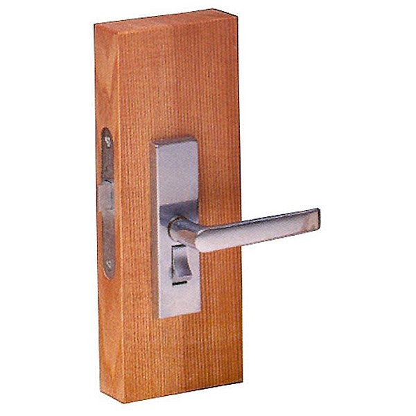 LOCK WITH WHITE COVER PLATES AND HANDLES