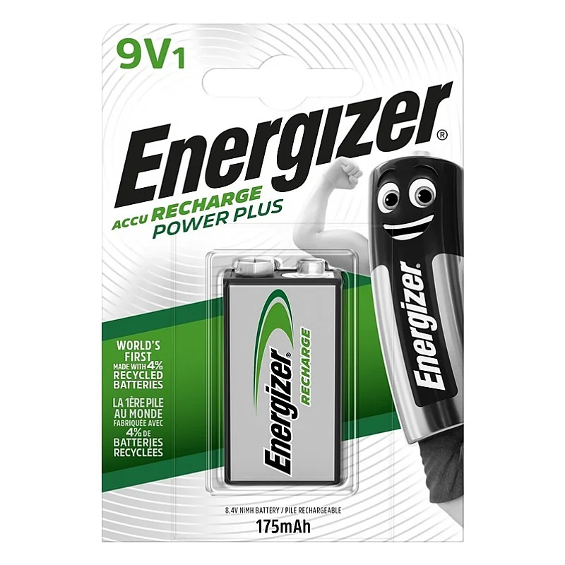 Įkraunamas elementas ENERGIZER 9V. 175 mAh