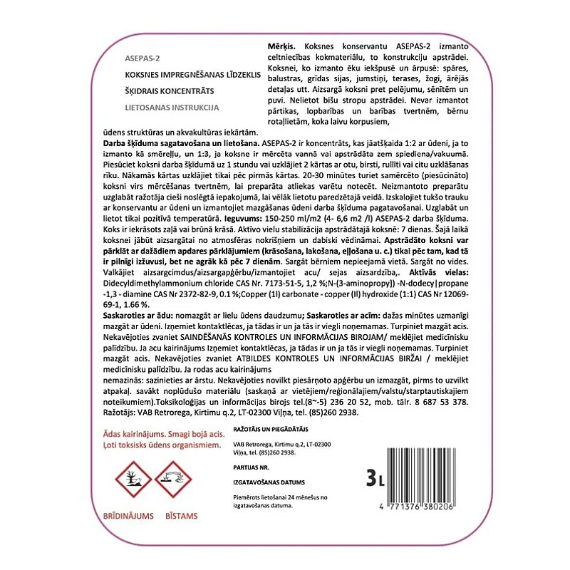 ANTISEPTIKA ASEPAS-2 5L ANTISEPTIKA ASEPAS-2 5L