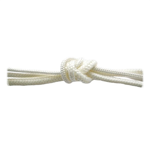 BRAIDED COLOURED ROPE WHITE 4MM/25M