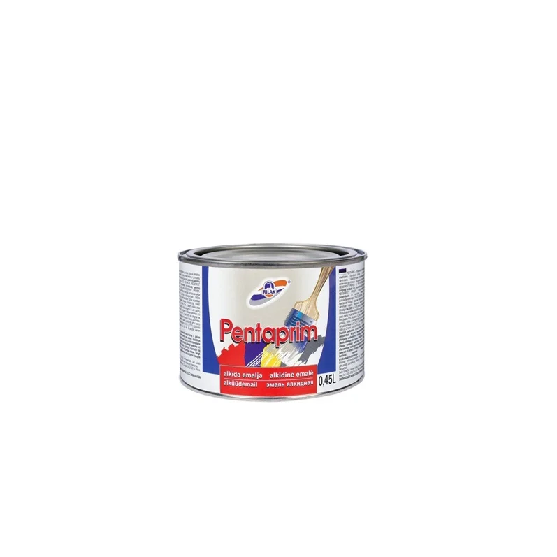 ALKYD ENAMEL PAINT PENTAPRIM RED 0.45L