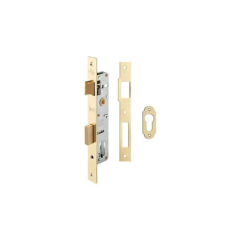 Įleidžiamoji spyna 153/20-U. be cilindro. dengtas žalvariu Įleidžiamoji spyna 153/20-U. be cilindro. dengtas žalvariu