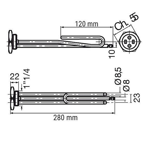 HEATING ELEMENT 416. 2 KW