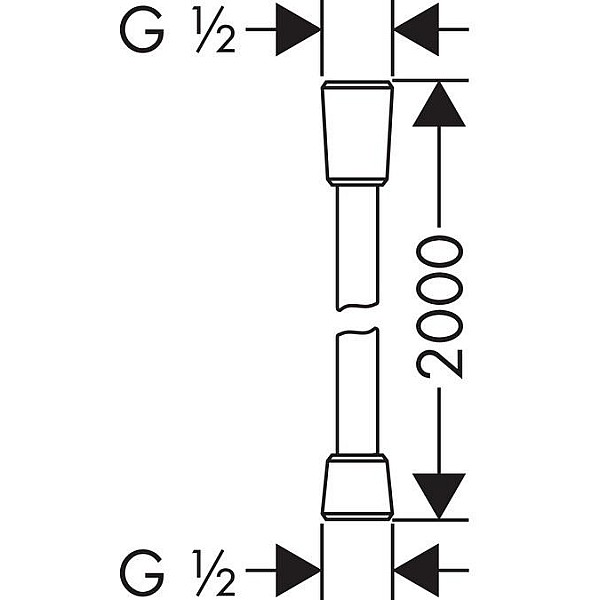 Dušo žarna Hangrohe Isiflex 28274. 200 cm