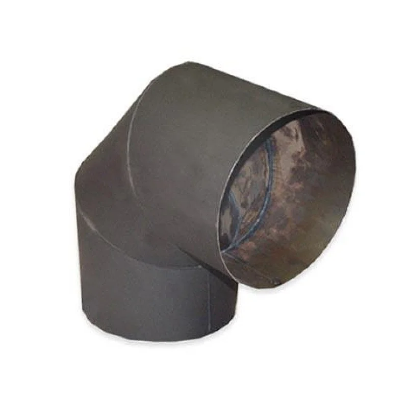 Dūmtraukių alkūnė ABX. 200 mm. 1.5 mm. 90° Dūmtraukių alkūnė ABX. 200 mm. 1.5 mm. 90°