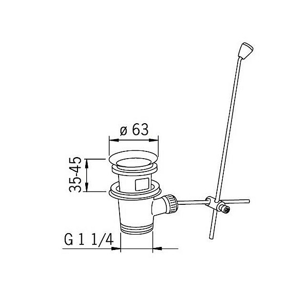 Dugno vožtuvas Oras 552051. Ø 63 mm