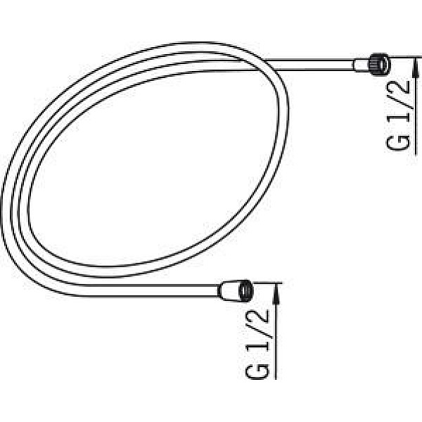 SHOWER HOSE CHROME 1500MM