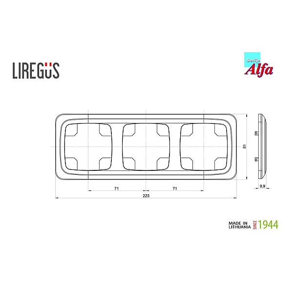 FRAME 3SEATS K14-135-03 WHITE