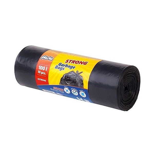 GARBAGE BAGS PLASTA STRONG 100L 10PCS