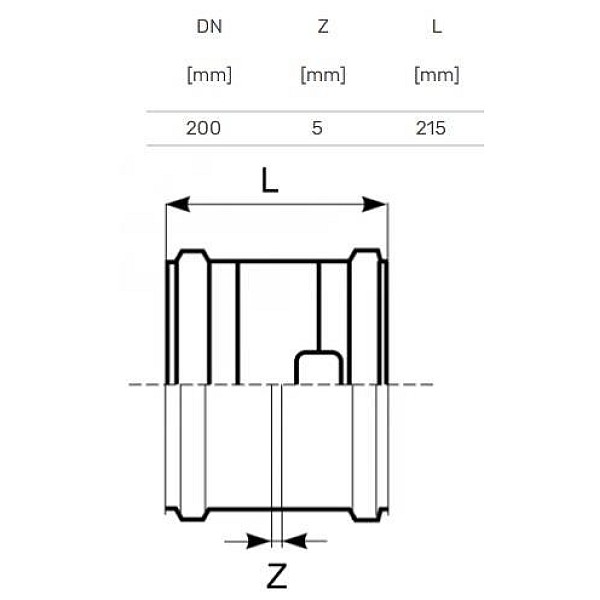 COUPLING EXTERNAL DOUBLE D200