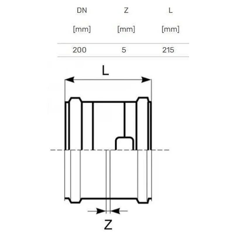 Lauko kanalizacijos dviguba mova Magnaplast. Ø 200 mm Lauko kanalizacijos dviguba mova Magnaplast. Ø 200 mm
