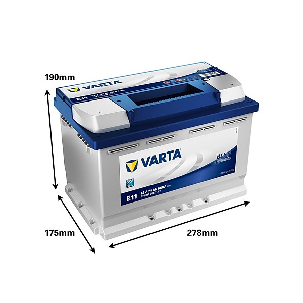 BATTERY VARTA BD 574012068 E11 74AH/680A