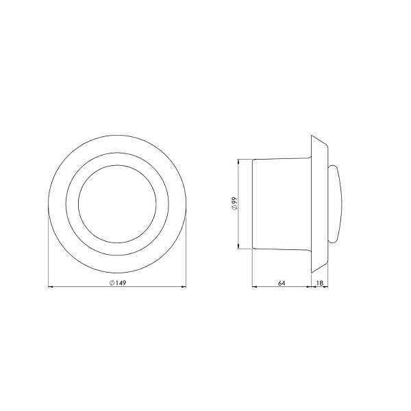 Difuzorius EUROPLAST VD100. D100