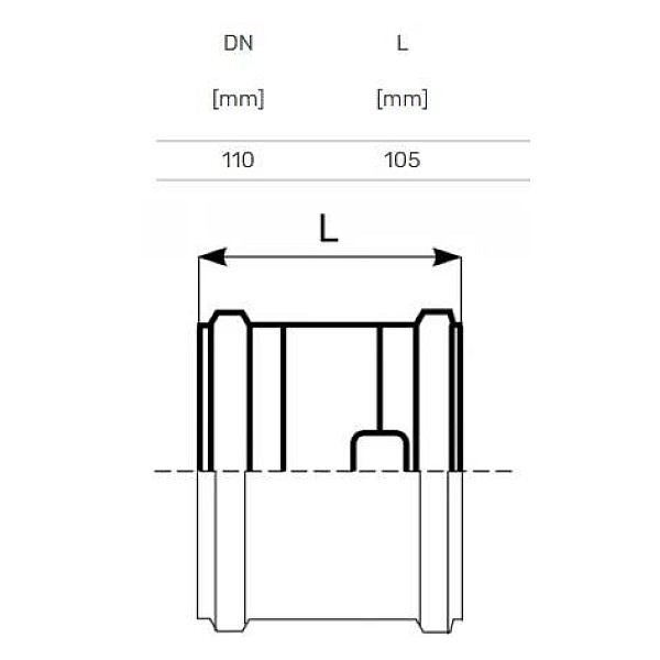 Remontuzmava ārēja D110 PVC (Magnaplast)