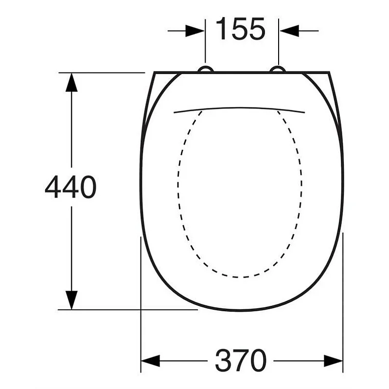 TOILET SEAT GUSTAVSBERG NORDIC 390 WHITE