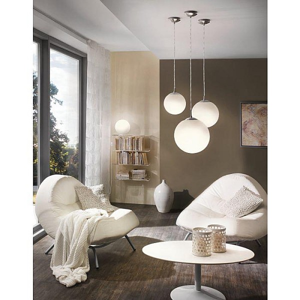 CEILING LAMPS 85262 OPAL CHROM E27 100W