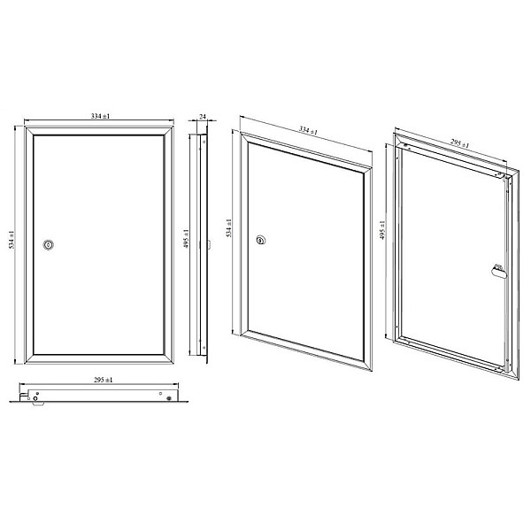 REVISION DOOR (300X500. WITH LOCK)