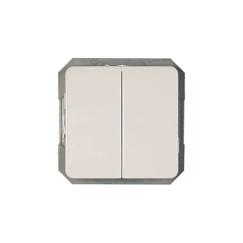 Perjungiklis VILMA LX200. 2klav.. baltos spalvos Perjungiklis VILMA LX200. 2klav.. baltos spalvos