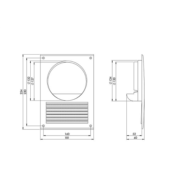 Ventiliacinis adapteris EUROPLAST NA12. D120-125