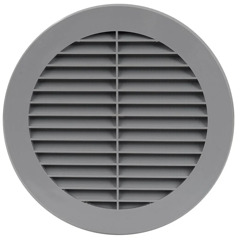 Plast. ventiliacijos grotelės EUROPLAST VR150P. D150. pilkos
