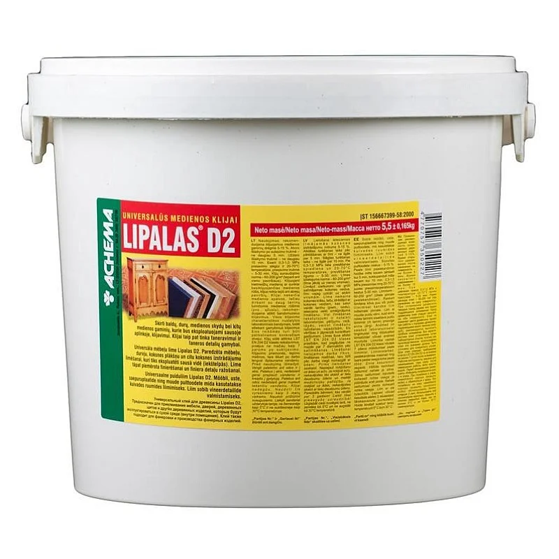 Medienos klijai Lipalas D2. 5.5 kg Medienos klijai Lipalas D2. 5.5 kg