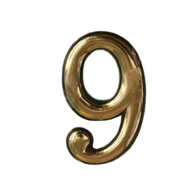 PLASTIC DOOR NUMBER 50 MM CROME P.D