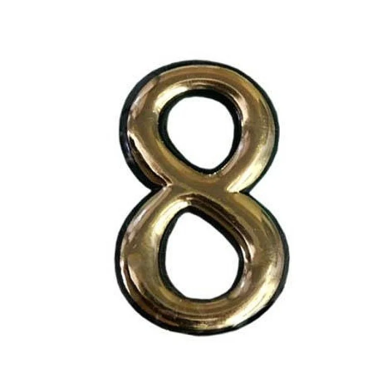 DOOR NUMBER GOLD 8 PLASTM