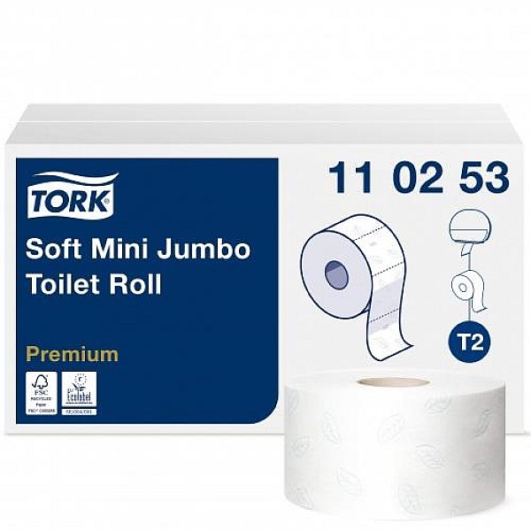 TOILET PAPER PREMIUM MINI JUMBO T2 TORK