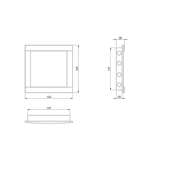 LŪKA REVĪZIJAS PLASTMASAS 150X150MM