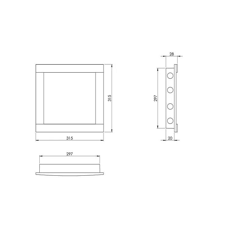 Revizinės durelės EUROPLAST PL3030. 30 x 30 cm