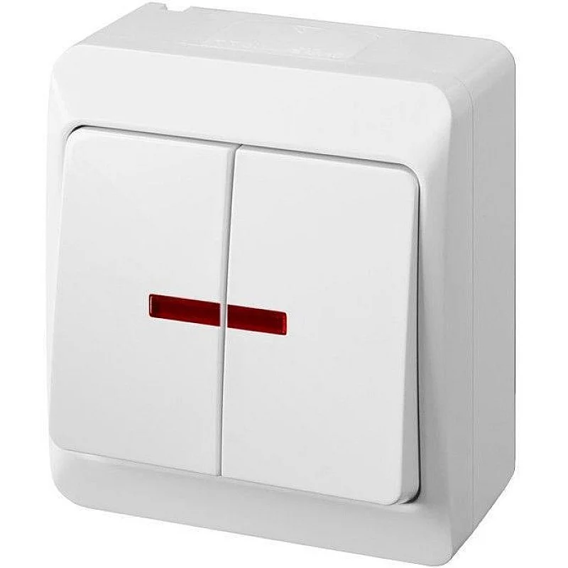 Jungiklis ELEKTRO-PLAST HERMES. 2 klav.. IP44