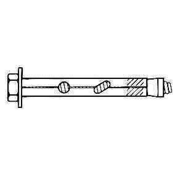 ANCHOR BOLT B 10X110 STEEL PLUG A 4 PCS