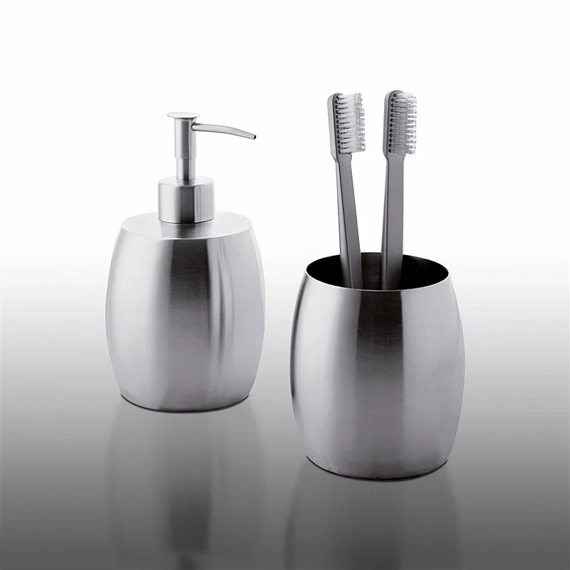 Dantų šepetėlių stiklinė GEDY NIGELLA NI98. nerūdij. plieno Dantų šepetėlių stiklinė GEDY NIGELLA NI98. nerūdij. plieno