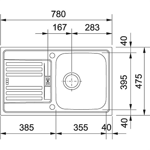 STAINLESS STEEL SINK VALAMU EFN 614-78 7