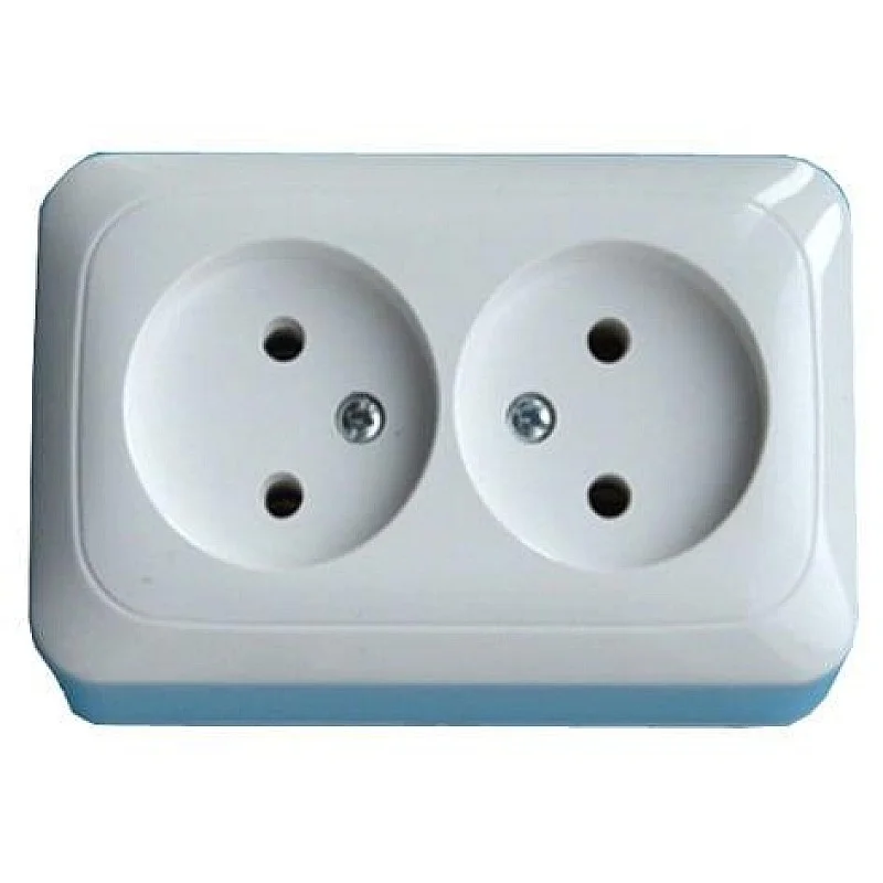 DOUBLE SOCKET WHITE PKL10-009 LIREGUS DOUBLE SOCKET WHITE PKL10-009 LIREGUS
