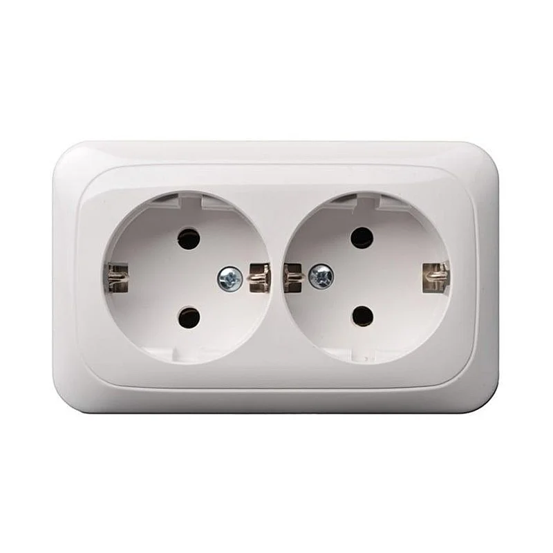 DOUBLE SCHUKO WHITE PKL 16-005 DOUBLE SCHUKO WHITE PKL 16-005