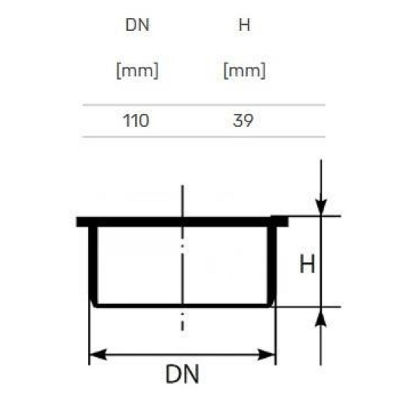 SOCKET PLUG MAGNAPLAST DN110