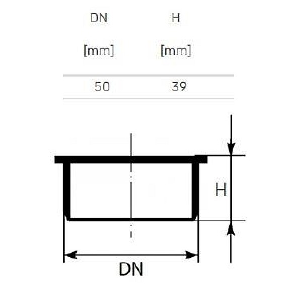 SOCKET PLUG MAGNAPLAST DN50