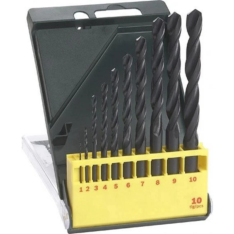 SET METAL DRILLS 10PC HSS-R PROMOLINE