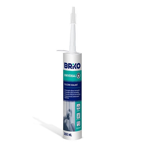 Universalus hermetikas Briko 300ml. baltas