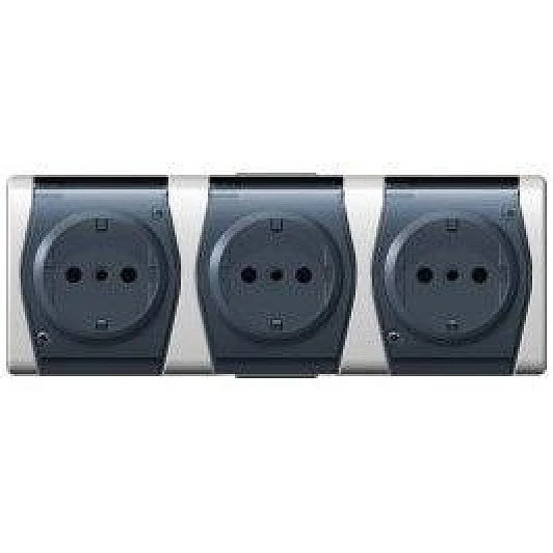 Trivietis kištukinis lizdas ELEKTRO-PLAST HERMES2. IP44
