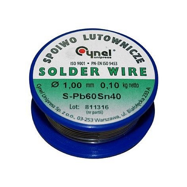 SOLDER SN40 1MM 100 G WITHOUT ROSIN