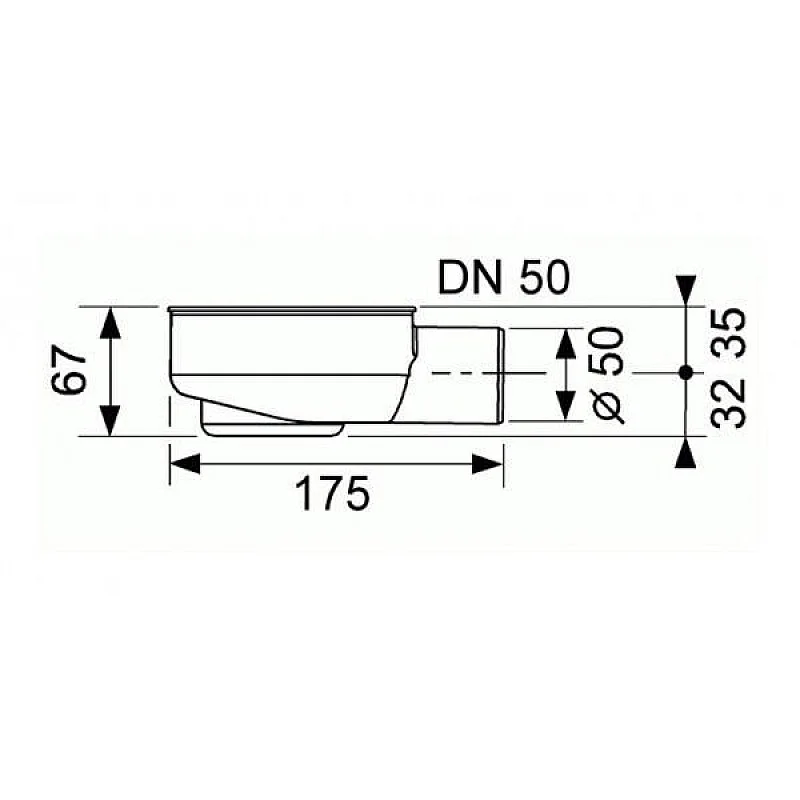 SIFONAS LATAKUI DUŠO 650000 95MM SIFONAS LATAKUI DUŠO 650000 95MM