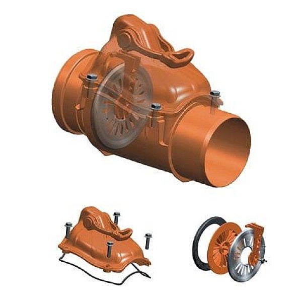 Atbulinis vožtuvas Magnaplast. Ø 110 mm