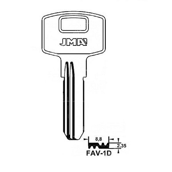 Atslēgas sagatave JMA FAV-1D