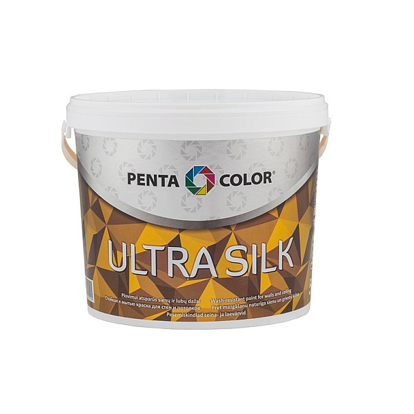 Dispersijas krāsa Pentacolor Ultra Silk. balta. 5 l