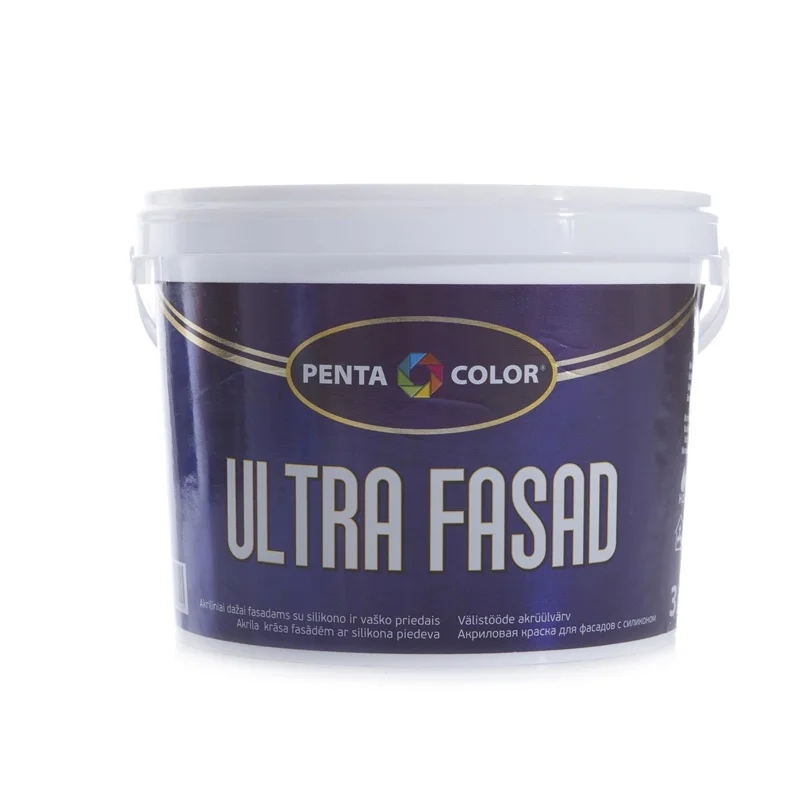 Fasado dažai Pentacolor Ultra Facade. balta. 3 l