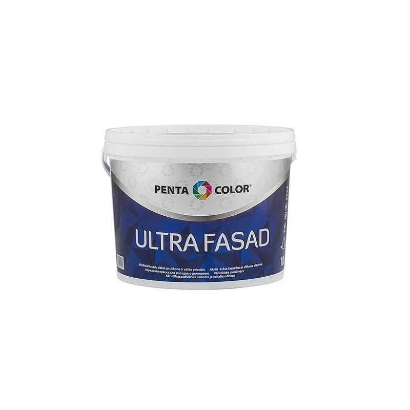 Fasado dažai Pentacolor Ultra Facade. balta. 10 l
