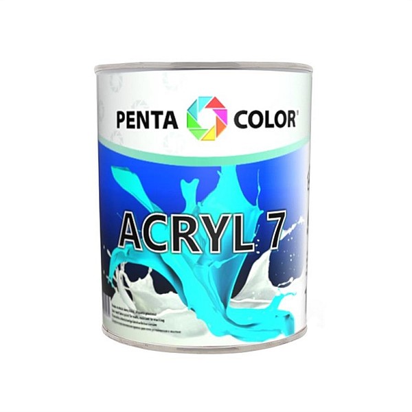 Dispersijas krāsa Pentacolor Acryl 7. balta. 1 l